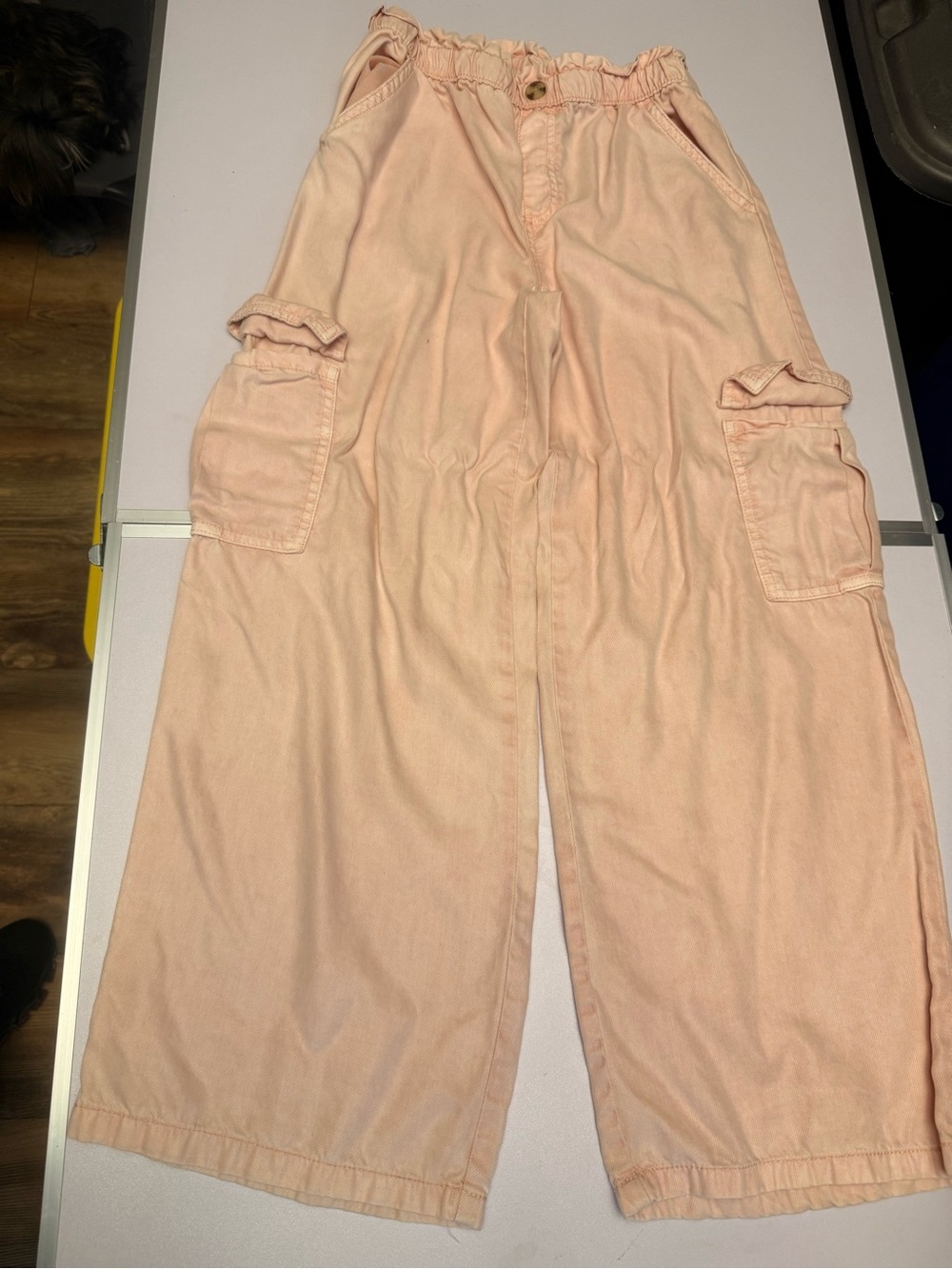 Cat & Jack Peach Cargo Wide-Leg Pants